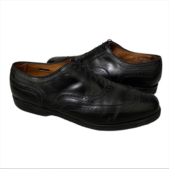 Allen Edmonds Wingtip Oxfords Black Vibram Sole